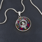 Clan MacGowan Crest & Tartan Pendant Necklace