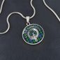 Clan Gordon Crest & Tartan Pendant Necklace