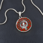 Clan Nicholson Crest & Tartan Pendant Necklace