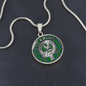Clan Cockburn Crest & Tartan Pendant Necklace