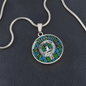 Clan Colquhoun Crest & Tartan Pendant Necklace