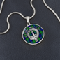 Clan MacKay Crest & Tartan Pendant Necklace