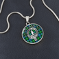 Clan Lamont Crest & Tartan Pendant Necklace