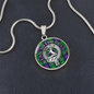 Clan Sutherland Crest & Tartan Pendant Necklace