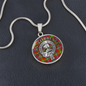 Clan Forrester Crest & Tartan Pendant Necklace