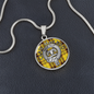 Clan MacLeod Crest & Tartan Pendant Necklace