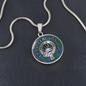 Clan Fergusson Crest & Tartan Pendant Necklace