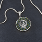 Clan Campbell Crest & Tartan Pendant Necklace