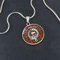 Clan Nesbitt Crest & Tartan Pendant Necklace