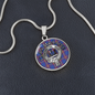 Clan MacLaine Crest & Tartan Pendant Necklace