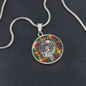 Clan Buchanan Crest & Tartan Pendant Necklace