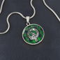 Clan MacDonald Crest & Tartan Pendant Necklace