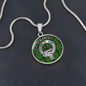 Clan Kinnear Crest & Tartan Pendant Necklace