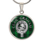 Clan Graham Crest & Tartan Pendant Necklace