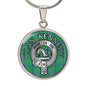 Clan Kennedy Crest & Tartan Pendant Necklace