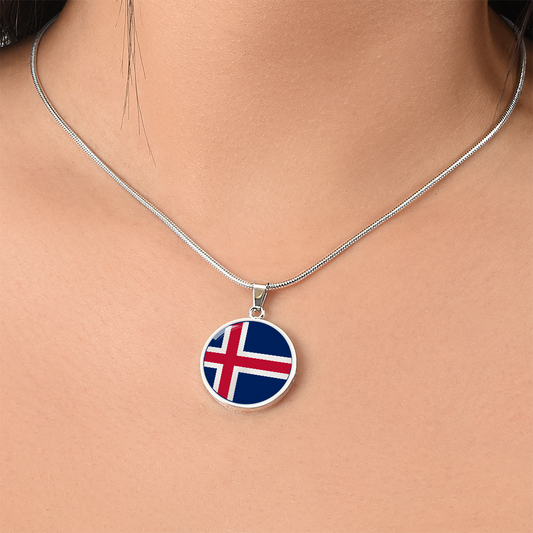 Icelandic Flag Necklace