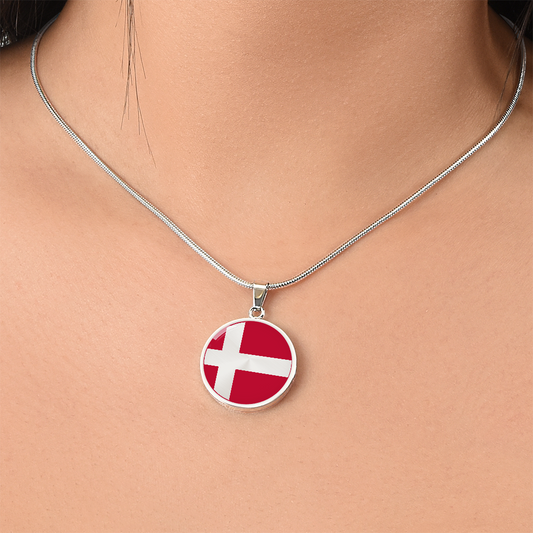 Danish Flag Necklace
