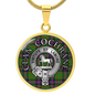 Clan Cochrane Crest & Tartan Pendant Necklace