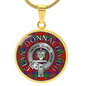 Clan Donnachaidh Crest & Tartan Pendant Necklace