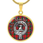 Clan MacNeacail Crest & Tartan Pendant Necklace
