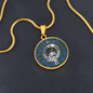 Clan Fergusson Crest & Tartan Pendant Necklace