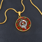 Clan Scott Crest & Tartan Pendant Necklace