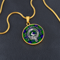 Clan Armstrong Crest & Tartan Pendant Necklace