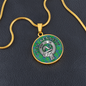 Clan Kennedy Crest & Tartan Pendant Necklace