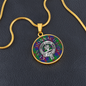Clan Donnachaidh Crest & Struan Tartan Pendant Necklace
