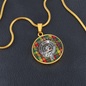 Clan Buchanan Crest & Tartan Pendant Necklace