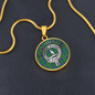 Clan Hunter Crest & Tartan Pendant Necklace