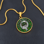 Clan Kinnear Crest & Tartan Pendant Necklace