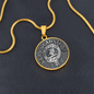 Clan Gladstone Crest & Tartan Pendant Necklace