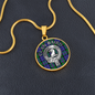 Clan Baird Crest & Tartan Pendant Necklace