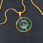 Clan Davidson Crest & Tartan Necklace