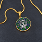 Clan Donnachaidh Crest & Hunting Tartan Pendant Necklace