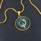 Clan Gordon Crest & Tartan Pendant Necklace