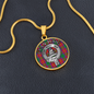 Clan Haig Crest & Tartan Pendant Necklace