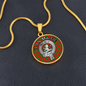 Clan MacFie Crest & Tartan Pendant Necklace