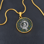 Clan Campbell Crest & Tartan Pendant Necklace