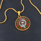 Clan Nesbitt Crest & Tartan Pendant Necklace