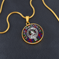 Clan MacGowan Crest & Tartan Pendant Necklace