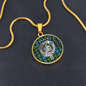 Clan MacKenzie Crest & Tartan Pendant Necklace