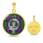 Clan Donnachaidh Crest & Struan Tartan Pendant Necklace