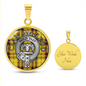 Clan MacLeod Crest & Tartan Pendant Necklace