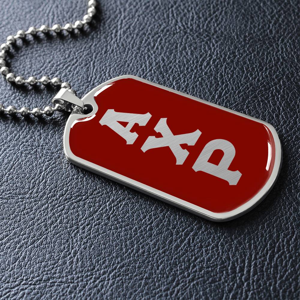 ΑΧΡ - Alpha Chi Rho - Dog Tag Necklace