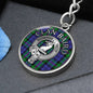 Clan Baird Crest & Tartan Pendant Keychain