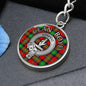 Clan Boyd Crest & Tartan Pendant Keychain