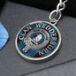 Clan Wedderburn Crest & Tartan Pendant Keychain