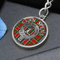 Clan Spens Crest & Tartan Pendant Keychain
